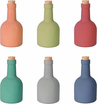 Villa d'Este Home Tivoli Set 6 Aceitera 400 ml Cristal Tapón Corcho